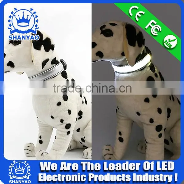2015 Hot Selling LED Reflective Electric Dog Collar With LED Light photo-6
