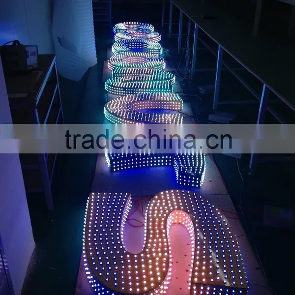 Full Color Addressable LED Pixel Light With Heatsink;DC5V Input;5cm Wire Spacing;with Color Wire photo-5