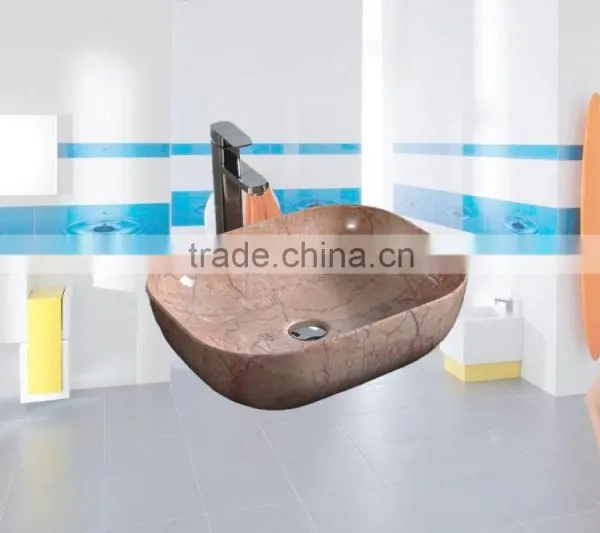 New Arrival Bathroom Porcelain Simple Style Fancy Bathroom Sinks photo-6