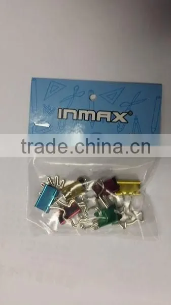 Shaped Metal Size of Binder Clip Colorful Paper Clip