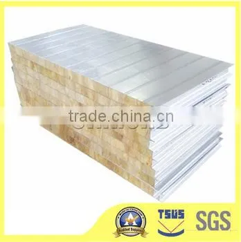 Low Price Water Insulated Rockwool Sandwich Panel With Metal Coating photo-2