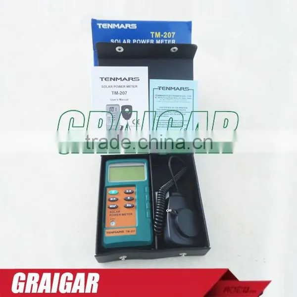 TM-207 Solar Power Meter, With1.5M Remove Sensor With 3 1/2 Digits LCD Display With Maximum Reading of 2000 photo-4