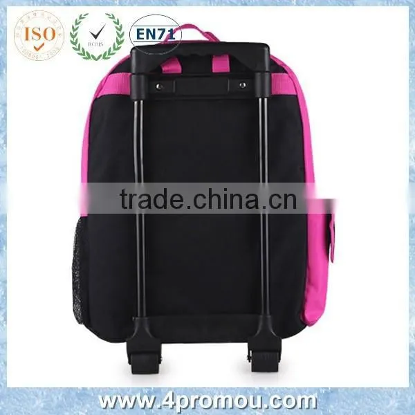 2015 3D Girl Kid Backpack With Trolley for Back to School photo-3