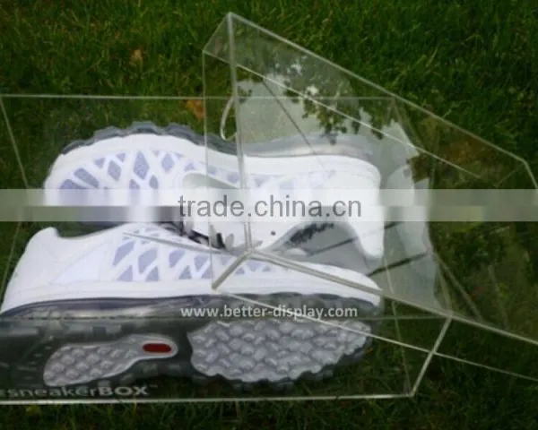 Acrylic Clear Hard Plastic Shoe Box Wholesale photo-3