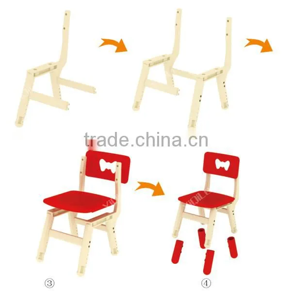 Love Shaped Infant Table Kid Classroom Chair Kid Furniture for Children photo-6