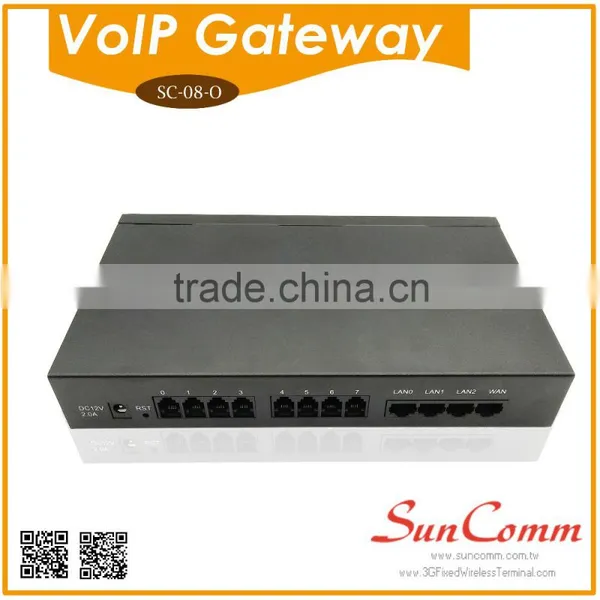 SC-08-O 8 Port FXO/ FXS Voip Gateway RJ-11 With Primary and Secondary SIP Account photo-4