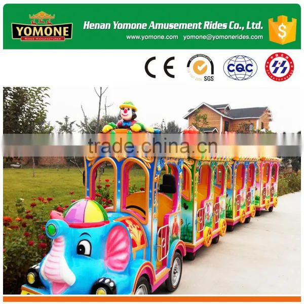 Popular 2016 Hot Sell Amusement Rides Park Electric Elephant Trackless Train for Sale photo-6