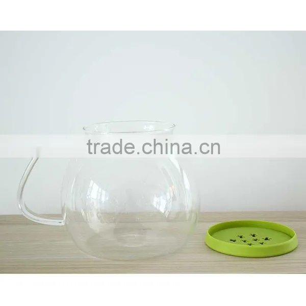 Borosilicate Glass Storage Jar With Lid With Handle N6470 photo-2