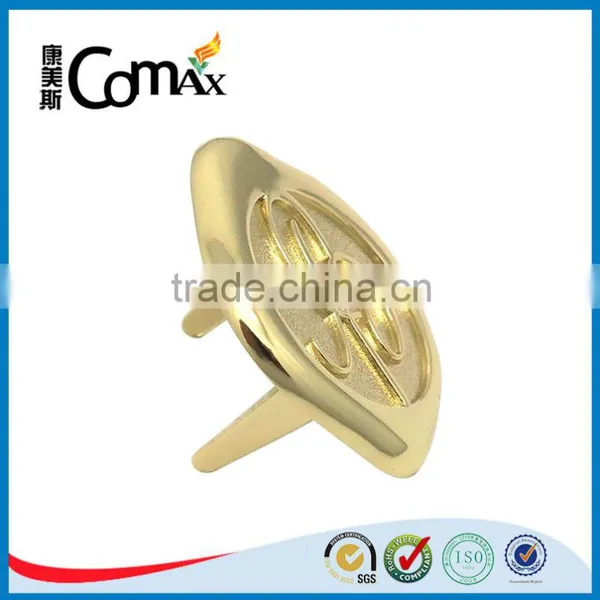 New Design Shiny Gold Metal Logo For Handbag photo-5