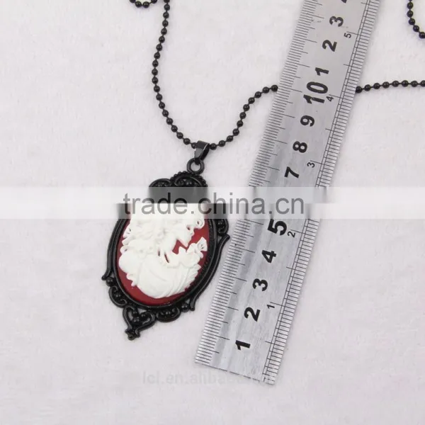 Fashion Jewelry Necklace Steampunk Necklace Classical Silhouette Cameo Pendant 2015 New Party Dress Made in China Yiwu photo-5