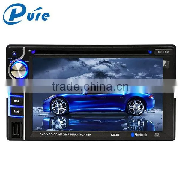 Hot Sale 6.2 Inch Double Din Touch Screen Car DVD Player Built in TV System/ FM Radio/ Amplifier With Bluetooth photo-4