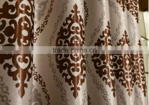 Customized Window Curtain Fabric, Jacquard Fabirc 039 Fire Retardant Blackout Fabric for Bedroom photo-2