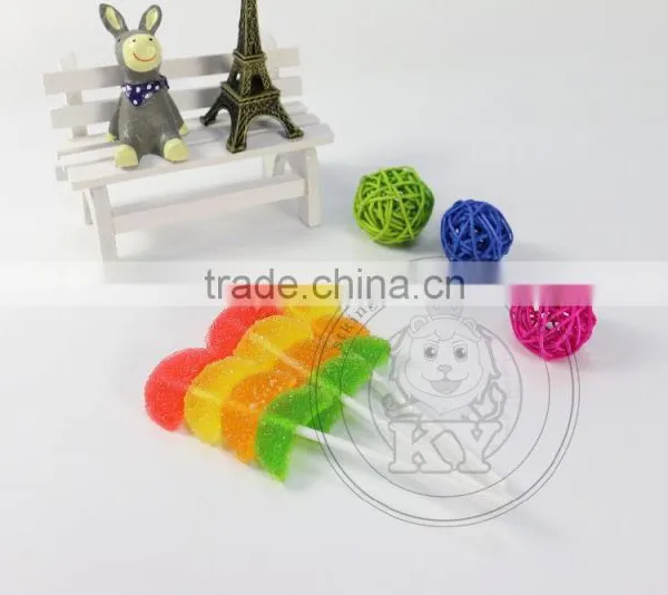 Fruity Shape Soft Gummy Jelly Candy Lollipop photo-4