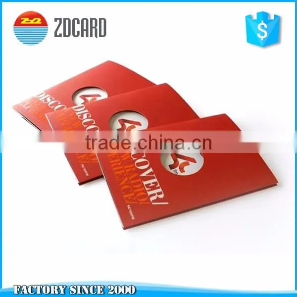 Custom Made Die Cut Paper Flyer Printing, Paper Cosmetic Brochure Printing, Custom Printed Paper Brochure