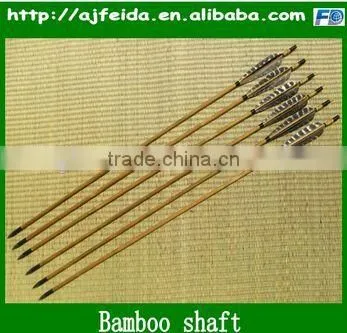 FD-16511 Uniform Spine Bamboo Arrow With Turkey Feather for Recurve Bow and Traditional Bow Shooting Arrow China Wholesale photo-2