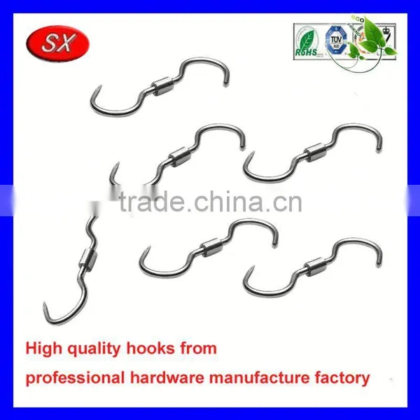 Customized Bend Forming Brass S Shaped Hooks photo-6