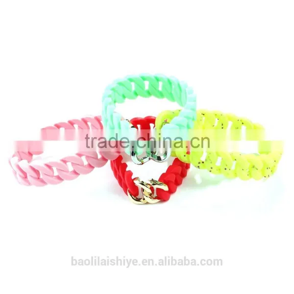 Newest Arrival Bright Color Fashion Silicone Bracelets 2017 photo-5