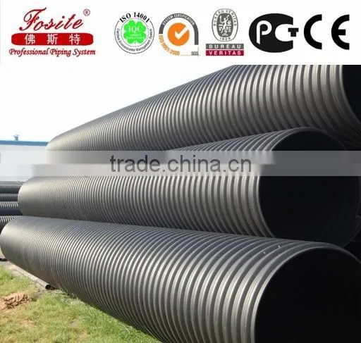 200mm-2200mm Large Diameter HDPE Corrugated Pipe photo-3