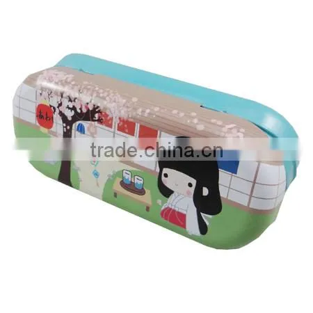 New Design Beautiful Printed Metal Rectangle Pencil Case Tin Container photo-2