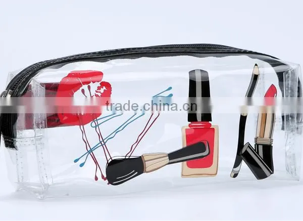 Store More Transparent PVC Rectangle Women's Cosmetic Bag photo-2