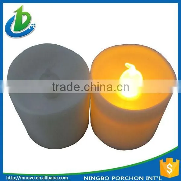 Christmas flameless decoration mini led pillar candle holde