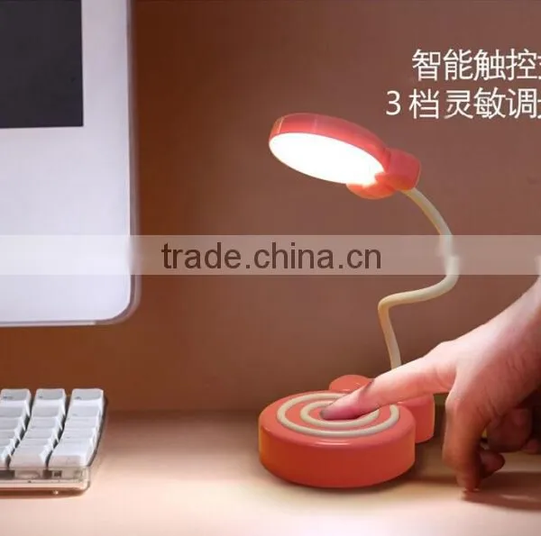 New Arrival Cute Lollipop Candy Design LED Table Lamp, Creative Flexible Smart Touch Sensor Rechargeable Decorative Night Light photo-6