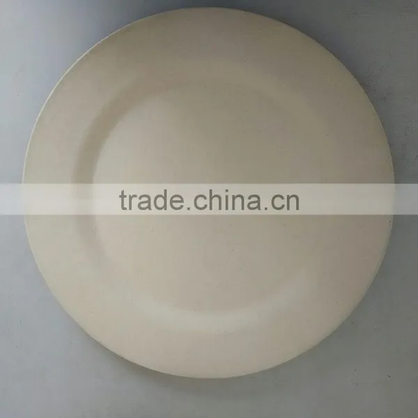 Western Bamboo Fibre Biodegradable Tableware Dishes Plate, Dishwasher Safe Plate for Camping and Party photo-3