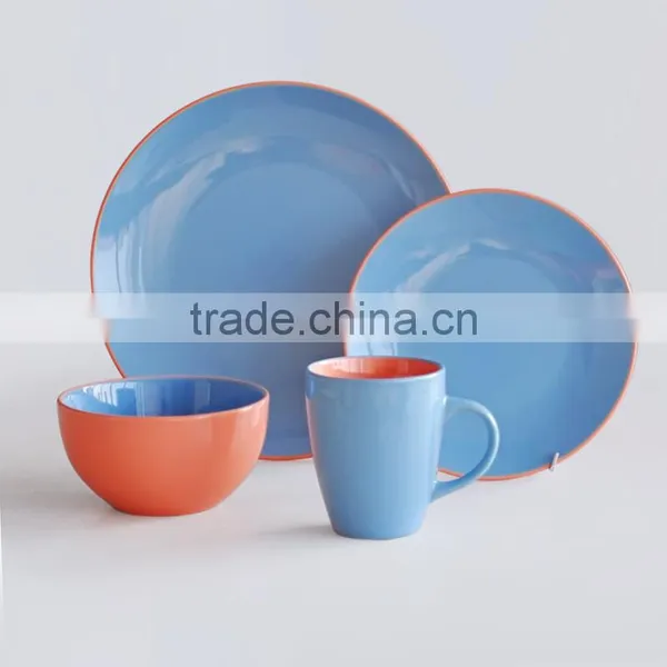 16pcs Solid Color Dinnerware Set, Cereamic Dinner Set photo-2