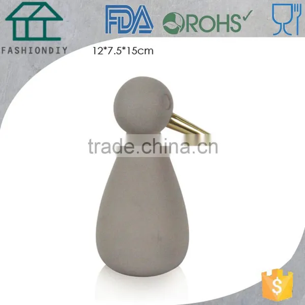 White Minimalist Concrete Woodpecker Ornament for Home Decor photo-3
