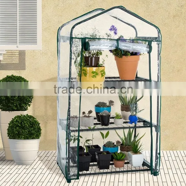 Pure Garden 3 Tier Mini Greenhouse With Cover photo-2