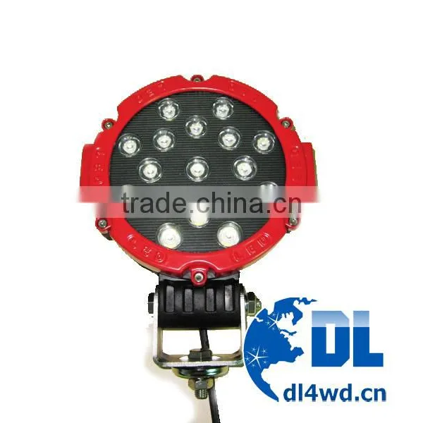 24v Round Led Working Light 4x4 Led Driving Light 51w Led Work Lamp