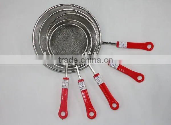 Stainless Steel Oil Strainer W/plastic Handle
