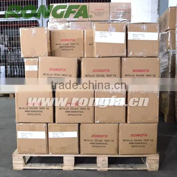 5000meters Automatic Machine Use Metallic Golden Wire Twist Tie photo-4