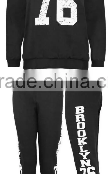 Ladies Brooklyn 76 Full Set Sweatshirt & Jogging Bottoms Joggers Tracksuit photo-4