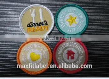 China Factory Custom Embroidery Letter Patches Woven Label Patch for Cloth photo-3