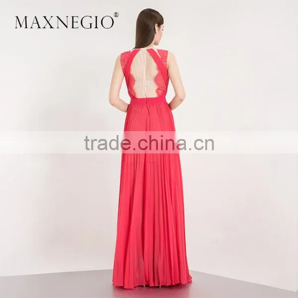 2017 Garment Factory New Arrived High Fashion Design Layered Lace Dress Woman Evening Dress photo-5