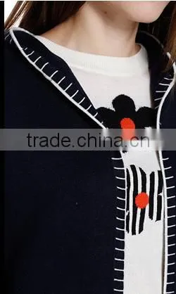 2017 Women's Open Front Heavy Hooded Mongolian Cashmere Coat With Pockets photo-5