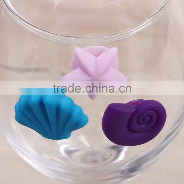 Wholesale Silicone Wine Glass Charms Multicolor Colorful Wine Glass Markers photo-2
