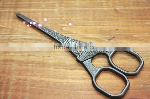 Antique Zakka Bronze Scissor Vintage Eiffel Design Scissor Lace Scissor photo-3