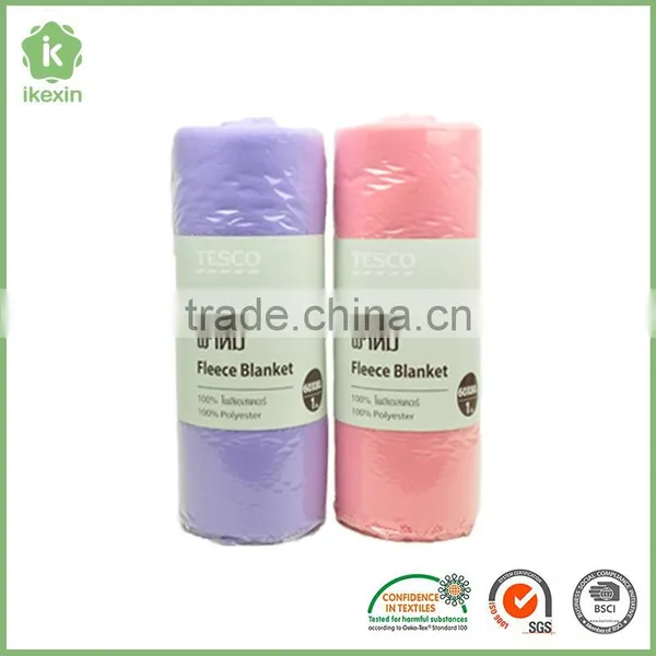 Promotion Gift Cheap Warm Polyester Knitting Fleece Blanket photo-4