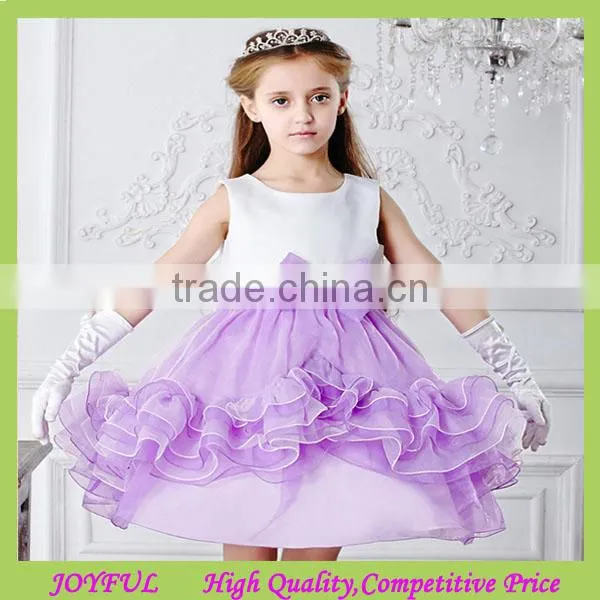 Butterfly Tie Kids Lavender Crochet Dress Girl Wedding Dress