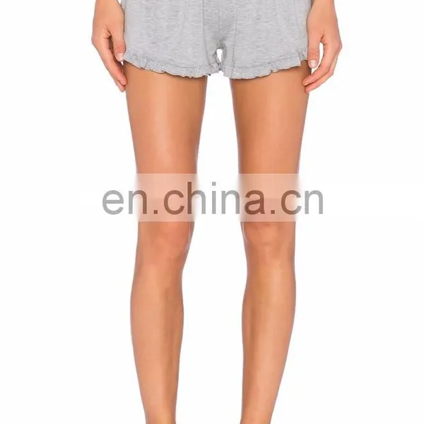 Wholesale Ruffled Hem Sports Gym Shorts photo-2