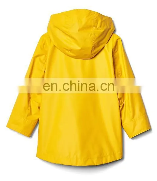Wholesale Colorful Hooded Waterproof Polyester Rain Jacket photo-4