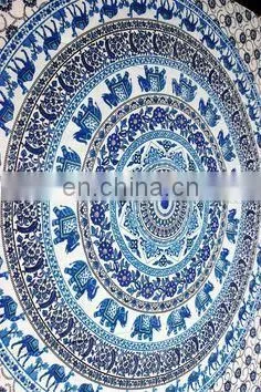 Indian Manufacturer Cotton Printed Twin Size 55 x 85 Inch Size Wall Hanging Tapestry