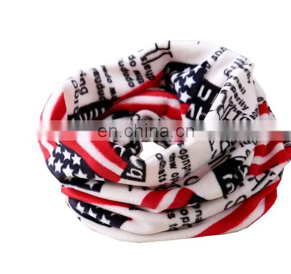 Wholesale Cartoon Printed Children Neckwear Loop Scarf Polar Fleece Scarf photo-5