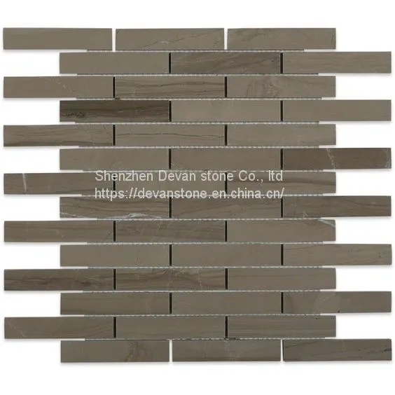Athens Grey Marble Mosaic Kitchen Backsplash Mosaic photo-2