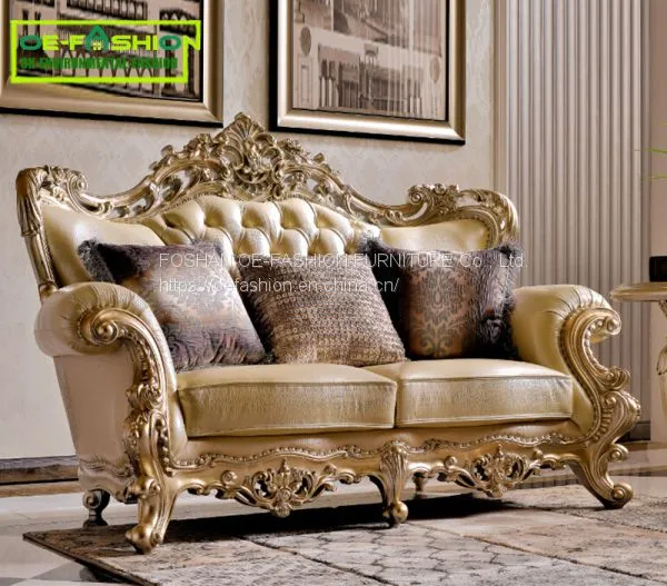 OE-FASHION High-end Hand Carving Villa French Style Antique Sofa