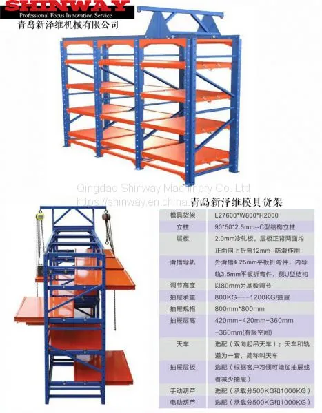Medium-duty Drawer Racking With Electronic Lift; Medium-duty Die Racking With Electronic Lift photo-2