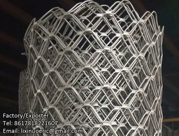 Aluminum single diamond wire mesh grille 900x2100mm