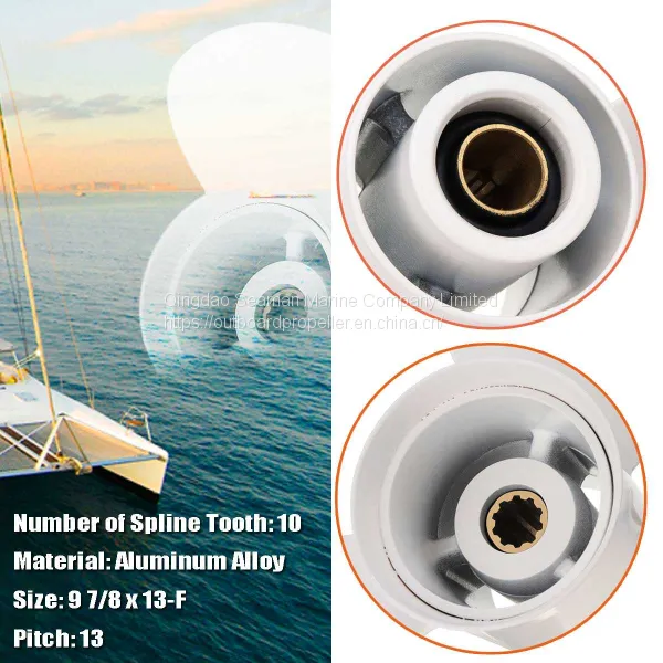 9 7/8x13-F Aluminum Alloy Propeller for Yamaha 20HP 25HP 30HP Outboard Engine